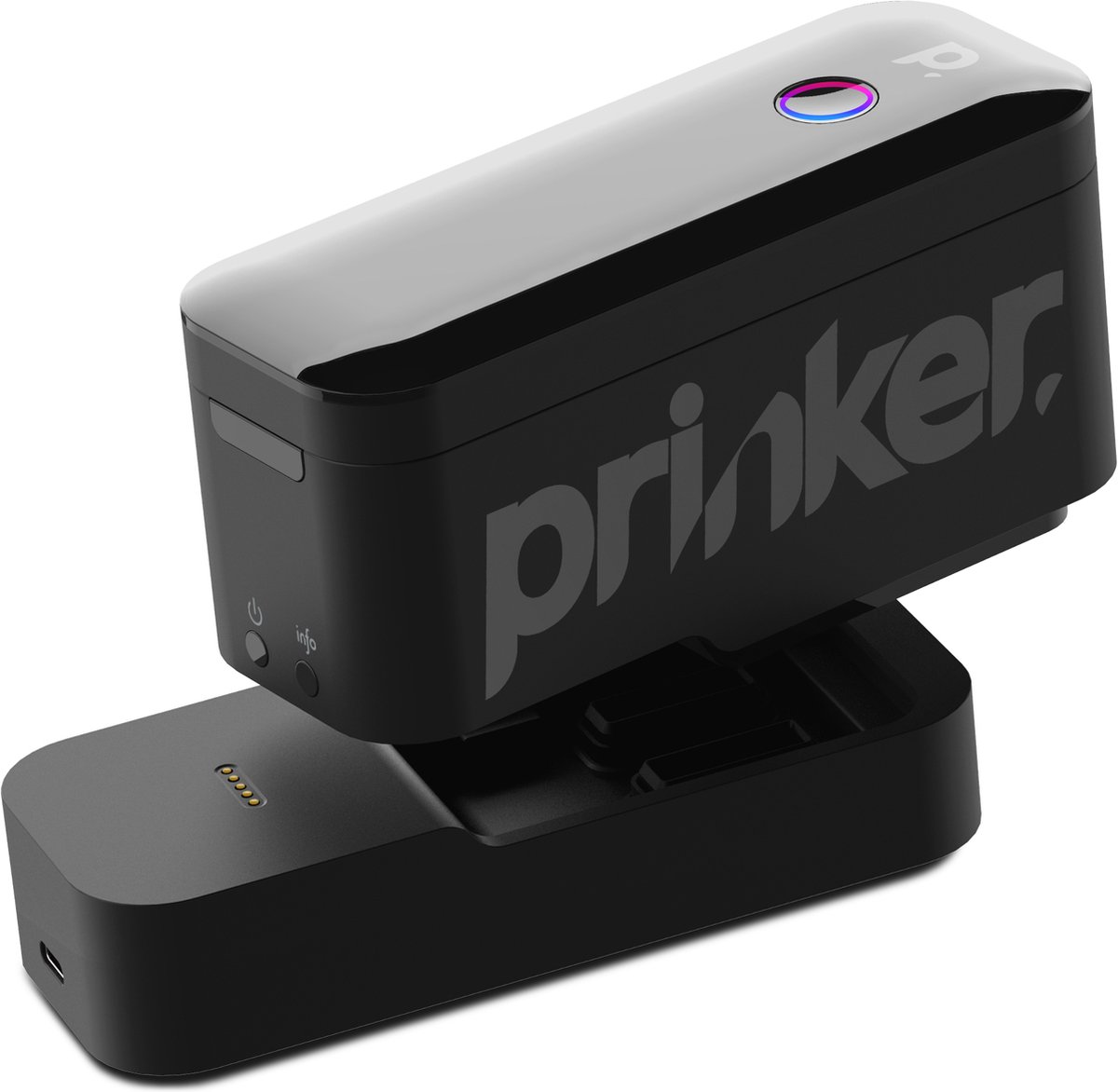 Prinker S - Draagbare Tattoo Printer voor Tijdelijke Tattoos – Bluetooth - Geschikt voor de Huid Zwart