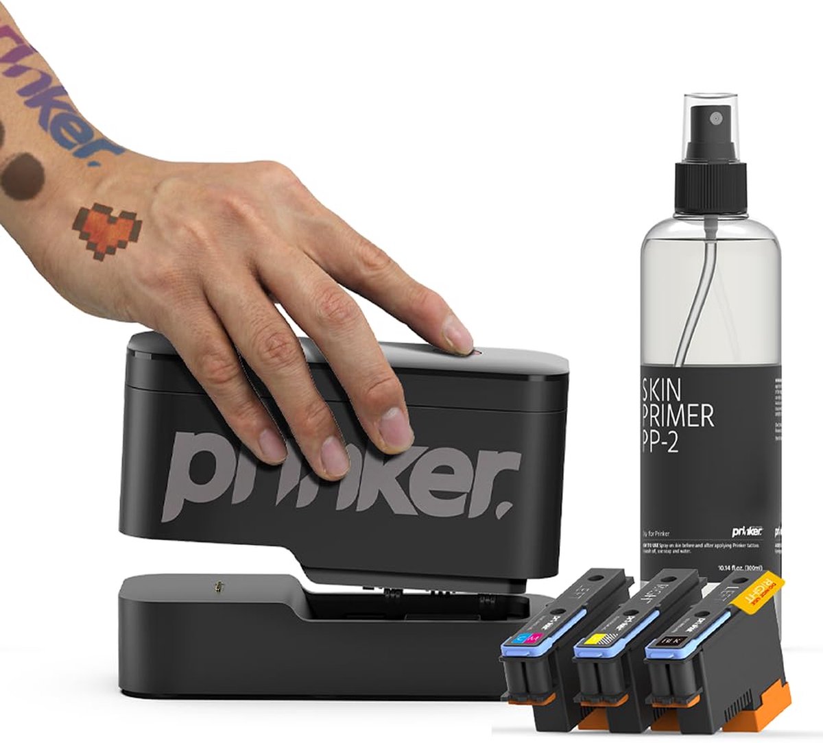 Prinker S - Draagbare Tattoo Printer voor Tijdelijke Tattoos – Bluetooth - Geschikt voor de huid - Kleur