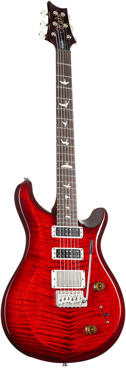 PRS S2 Studio Fire Red Burst - Custom elektrische gitaar
