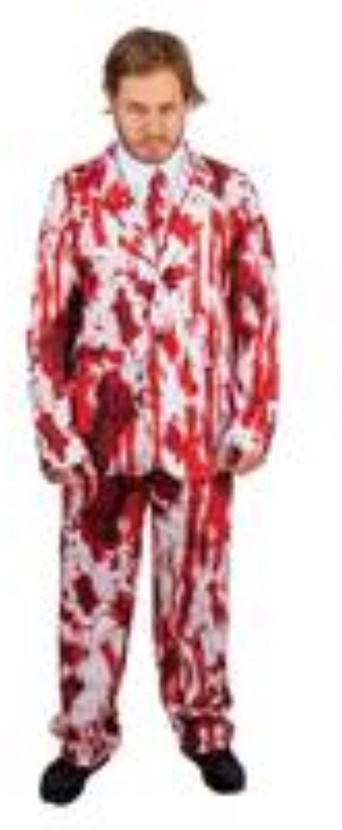 Halloween Mannenpak Bloedspatten 3-delig Maat S