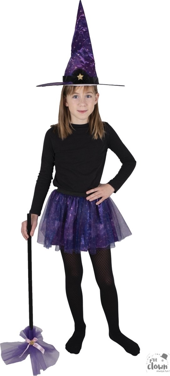 Halloween Verkleedset Heks voor meisjes 3-delig