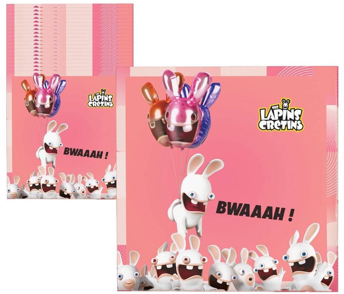 PTIT CLOWN - 20 Raving Rabbids papieren servetten 33 x 33 cm