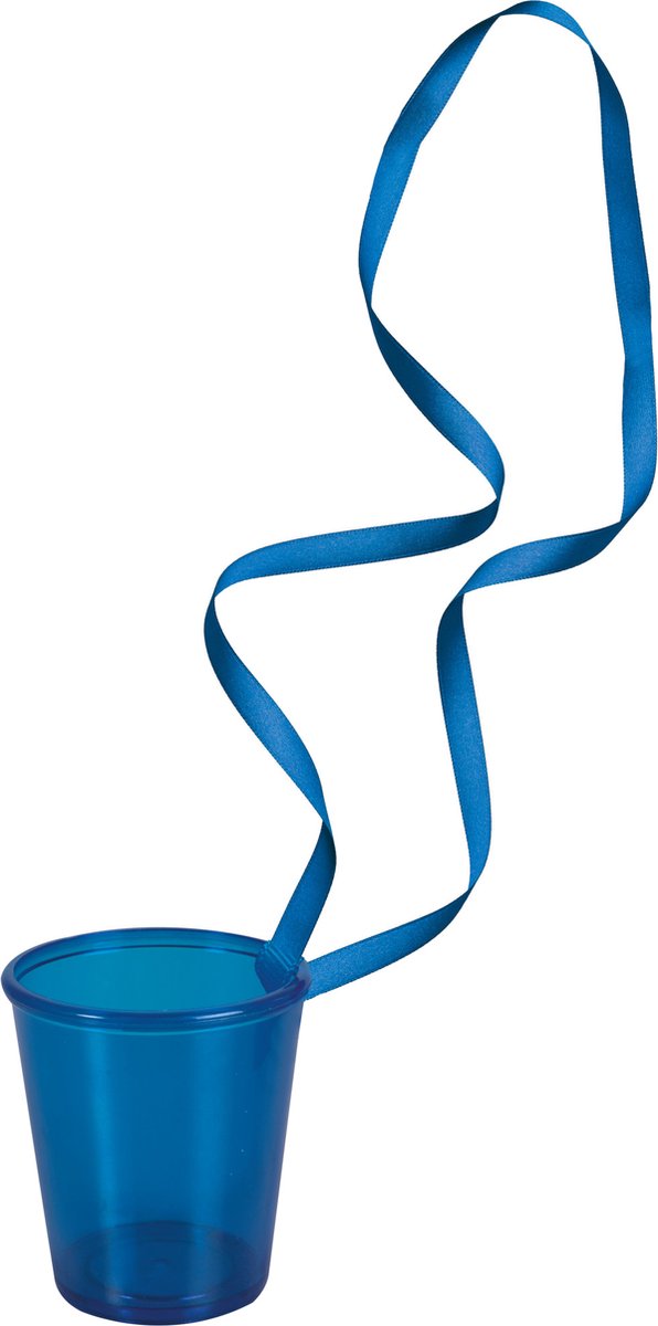 PTIT CLOWN - 6 blauwe borrelglas kettingen