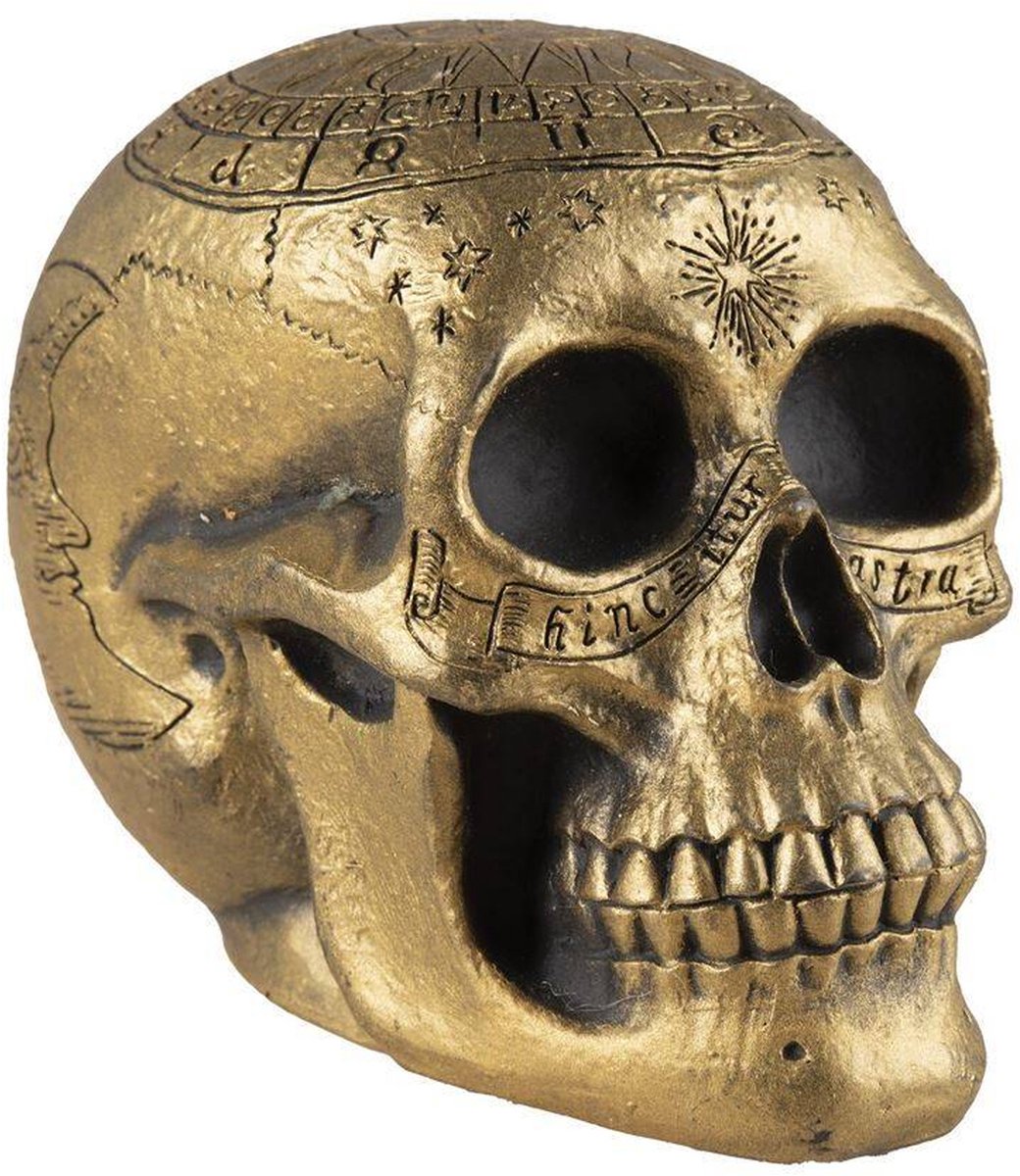 PTIT CLOWN - Skeletschedel met gouden pentagram