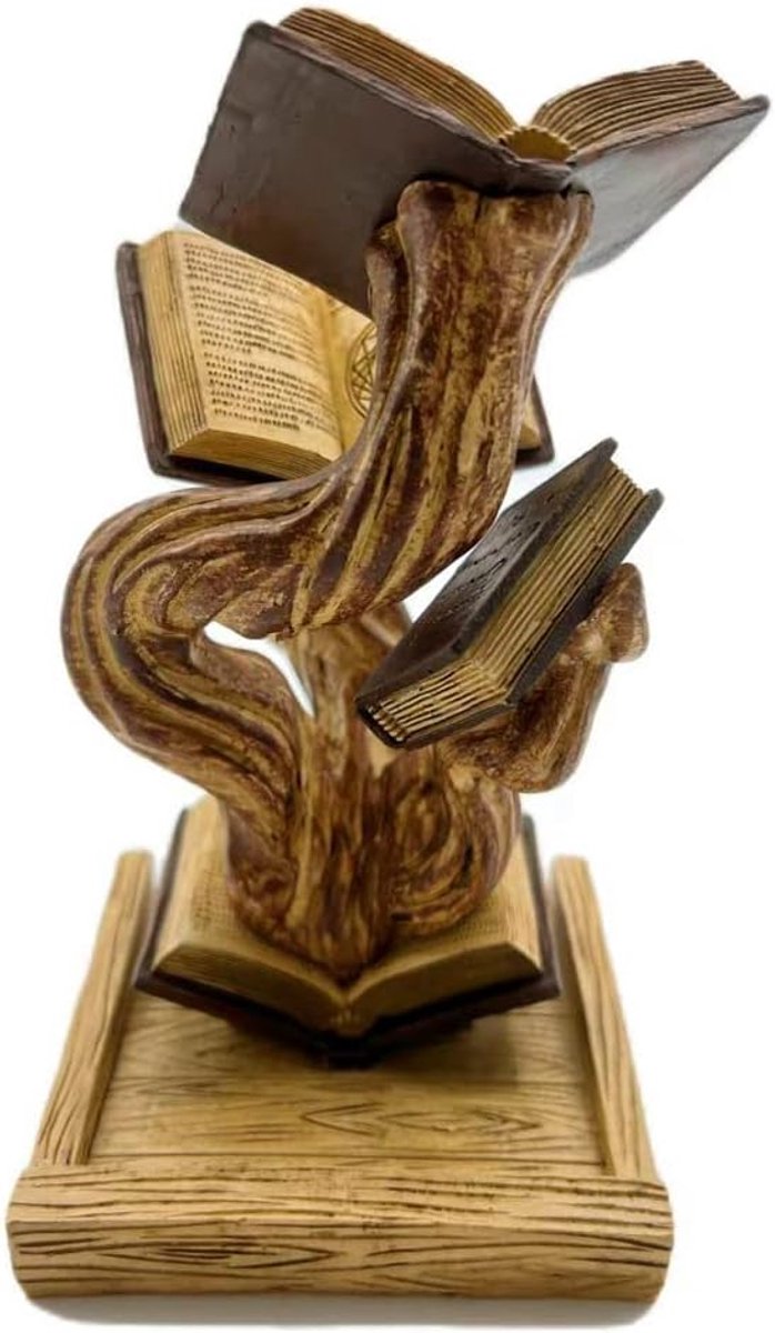 PULUZ 1 Stuk - Magische Dobbelsteen Toren - goud Fantasy Boeken Decoratie - Handgeschilderd - Voor DND Rollenspellen