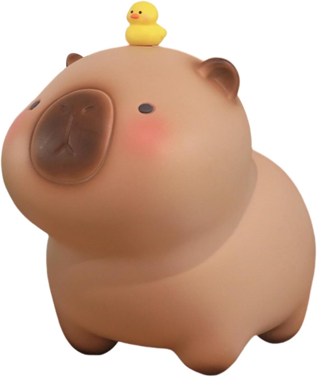 PULUZ 1 Stuks Capybara Spaarpot - Schattige Gele Knuffel Spaarvarken Zitend Model - Grote Capaciteit Decoratie