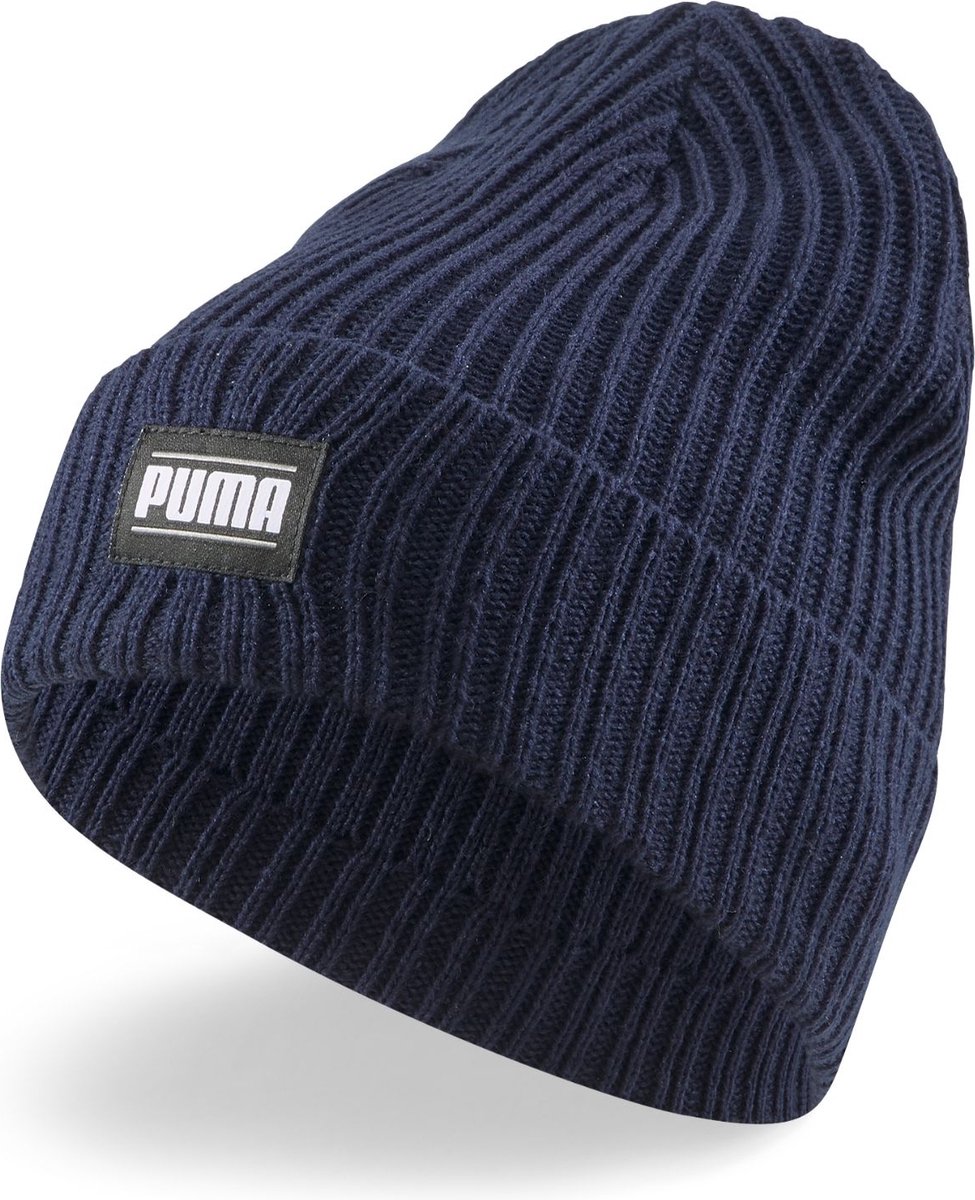 PUMA - ribbed classic cuff beanie - Hoed - Blauw