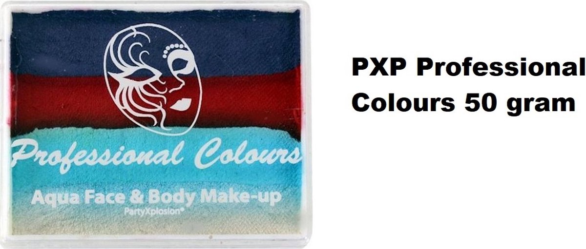 PXP Splitcake Professional Colours 50 gram one stroke Dark purple Blossem - Schmink Splitcake verjaardag thema feest