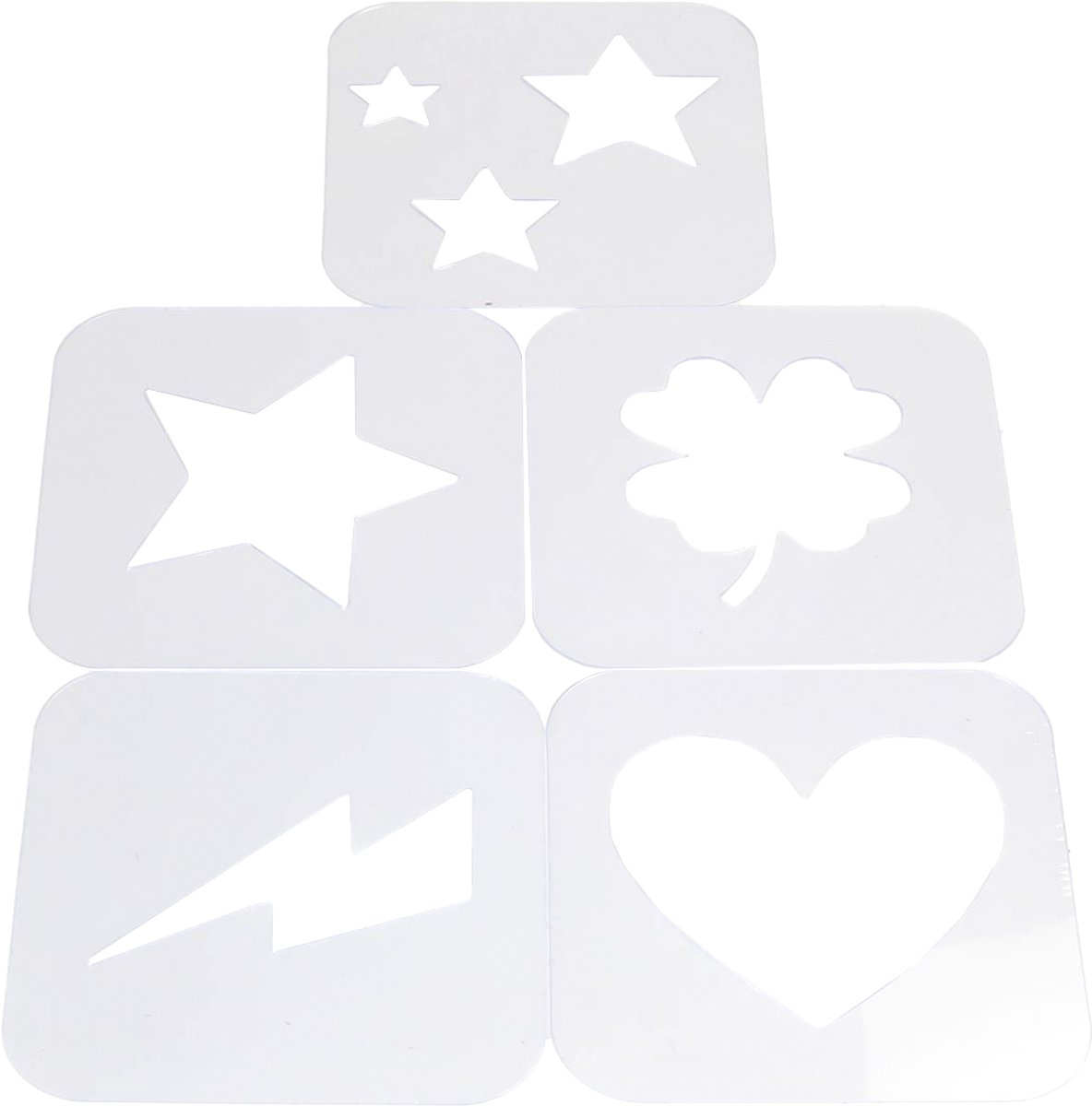 Paardenpraat TV Sjablonen - 5 Verschillende Stencils - Vacht Versiering voor Paarden - Herbruikbaar - Paardenbenodigdheden