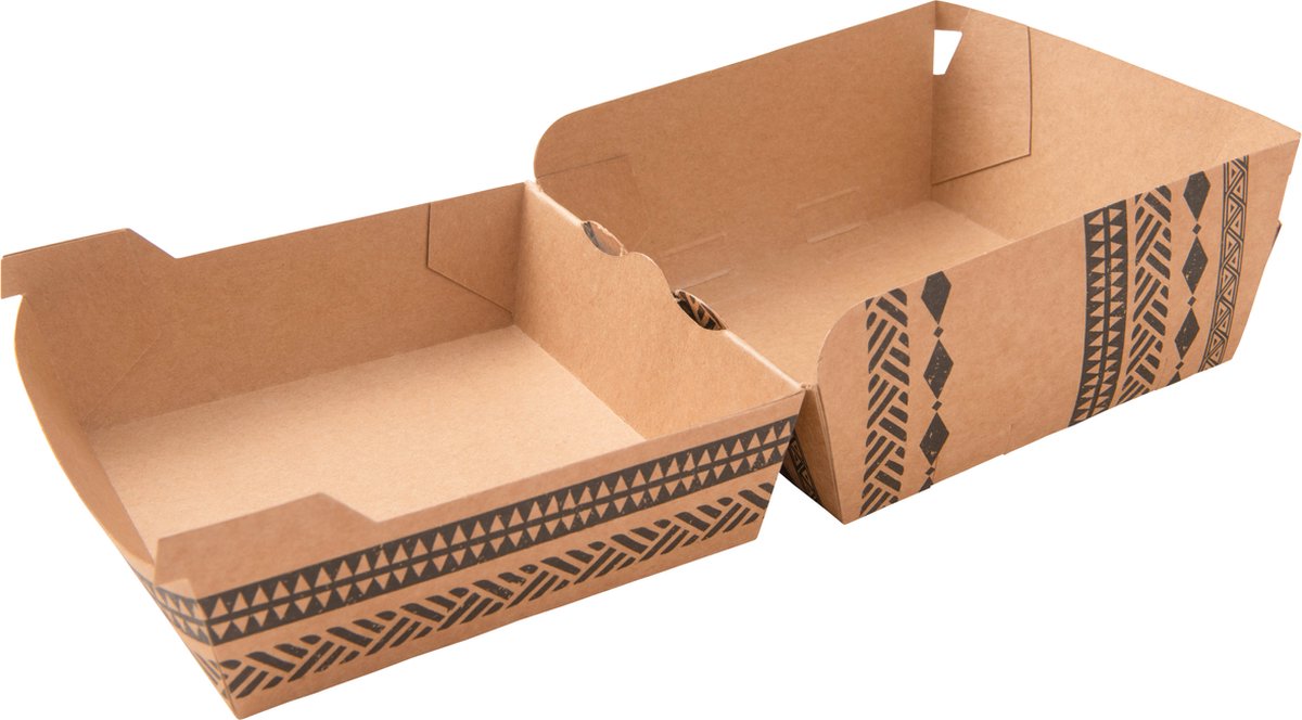 Hamburgerbox 115x110mm Maori - 320 st/ds.