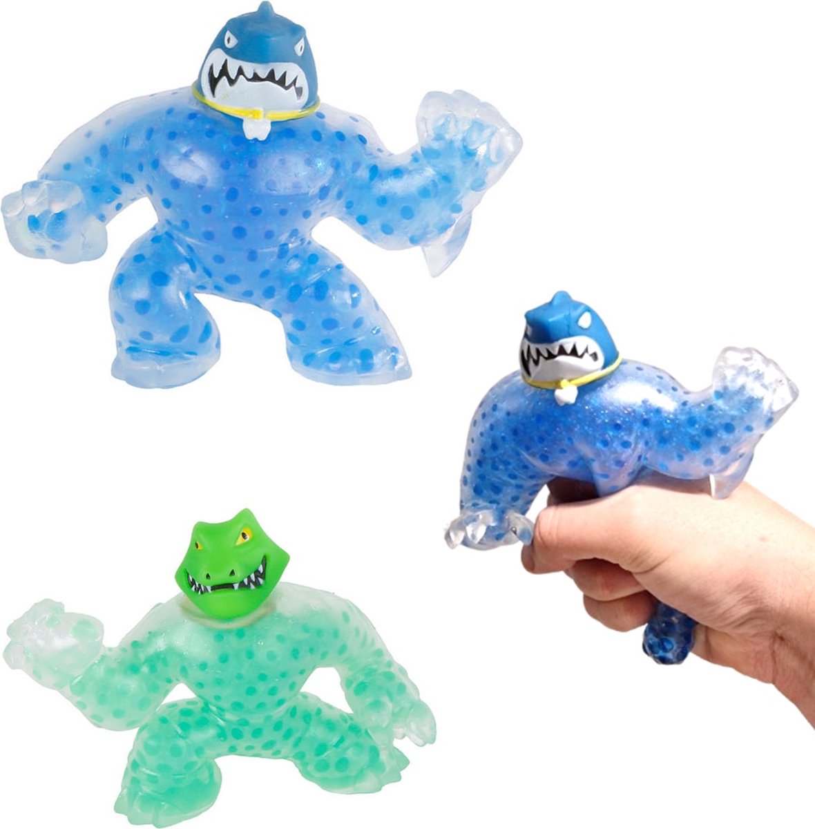 Super Stretch Monsters 20 cm - 1 exemplaar - Rek Strek Squeeze - Met honderden waterballetjes - Fidget - Fopartikel - Anti Stress