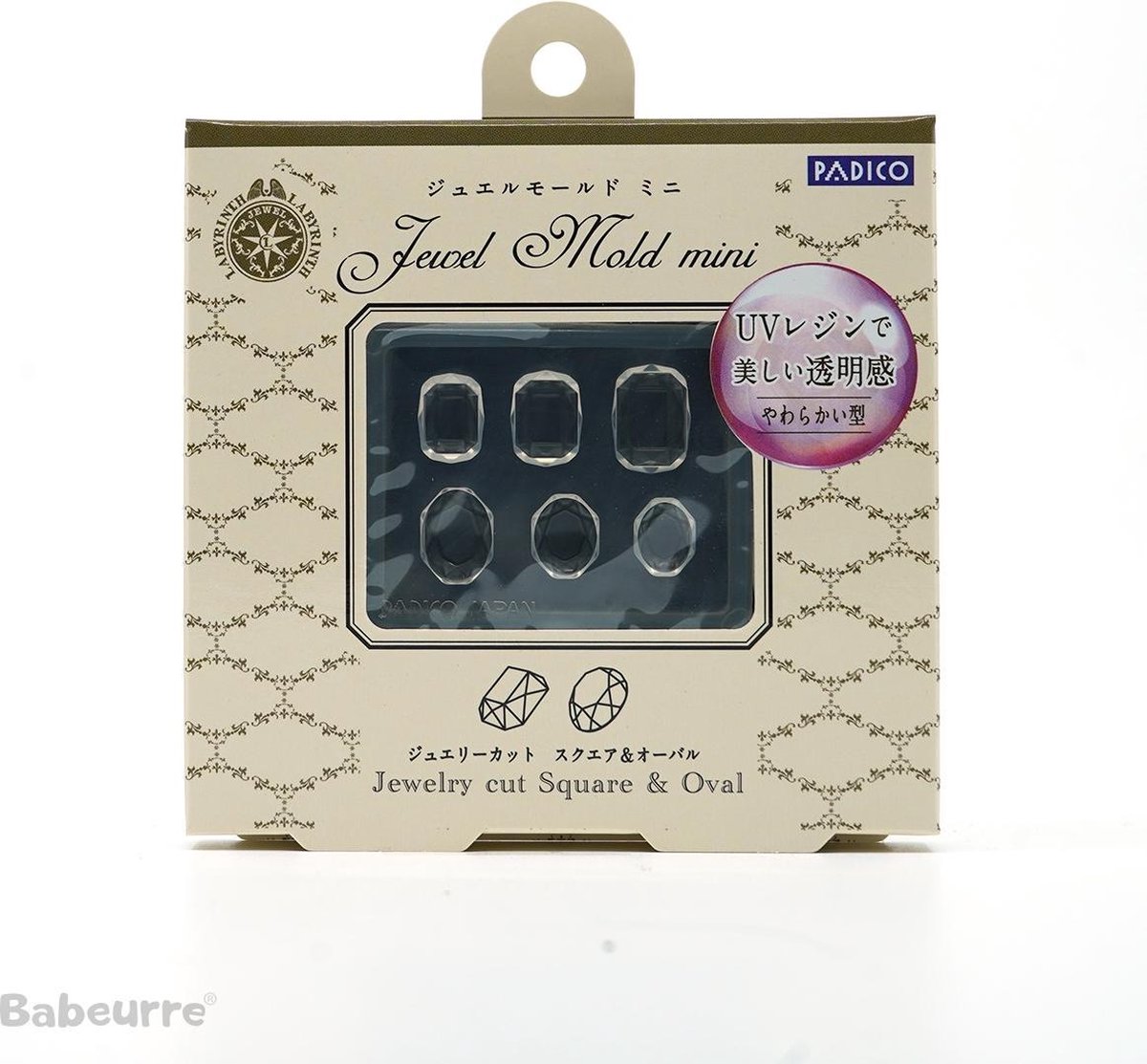 Jewel Mold Mini Jewelry Cut Square & Oval
