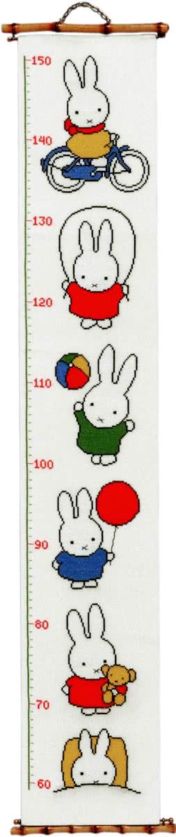 borduurpakket 222.651 dick bruna, groeimeter/meetlat, nijntje