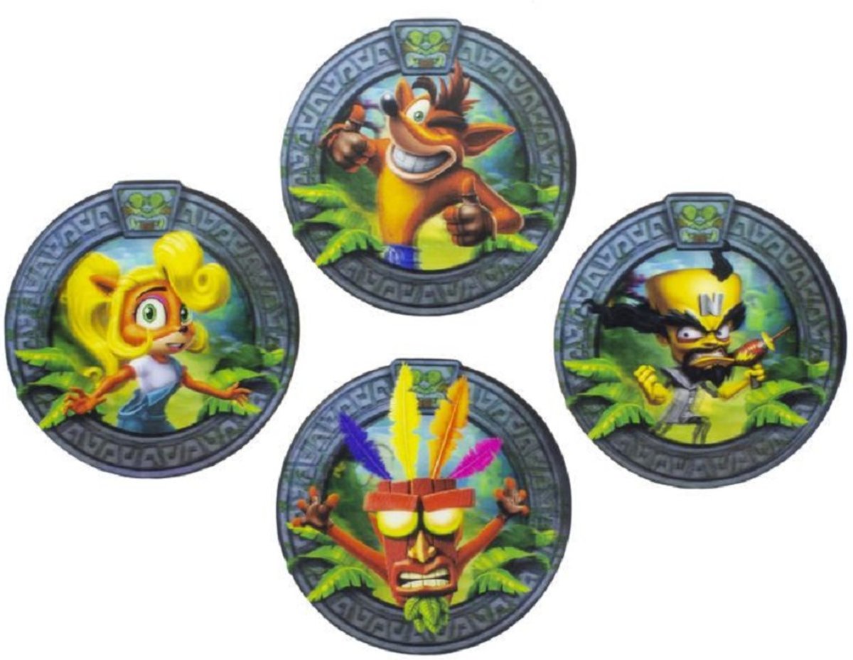 Crash Badicoot 3d Coasters Onderzetters