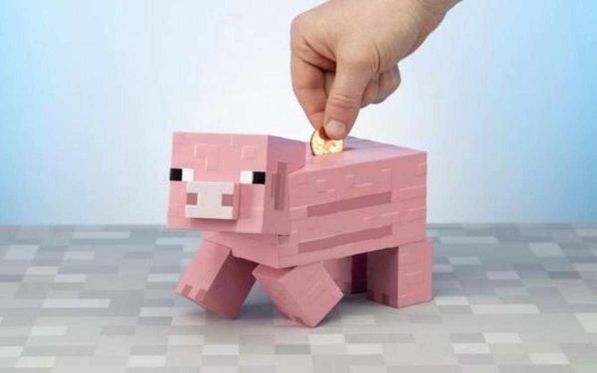 Minecraft Pig Money Bank