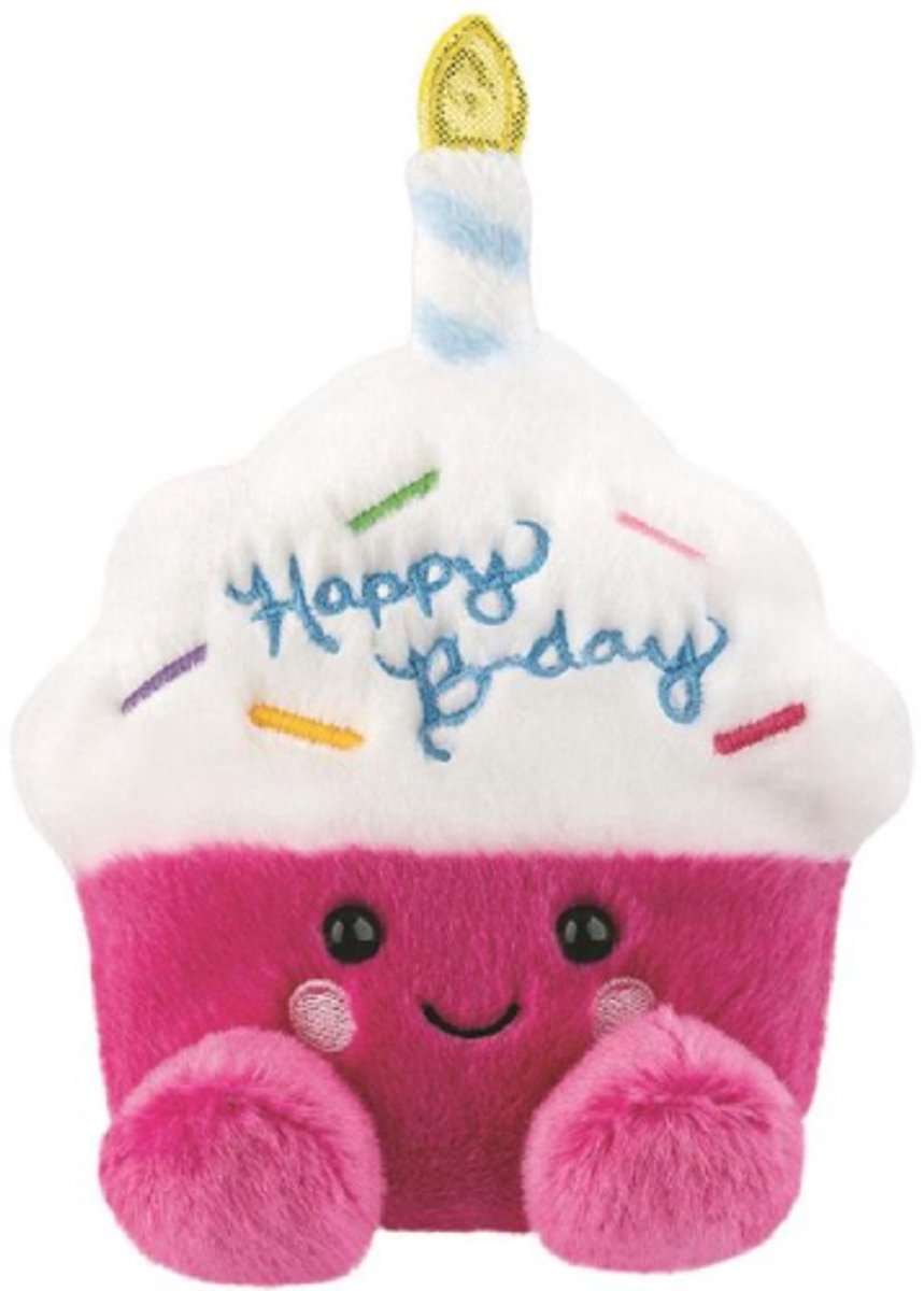 Palm Pals Verjaardag Cupcake Pluche Knuffel 15 cm