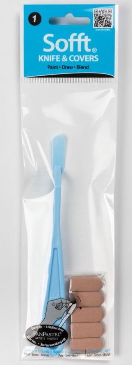 PanPastel Paletmes met 5 sponsjes ovale punt nr 1