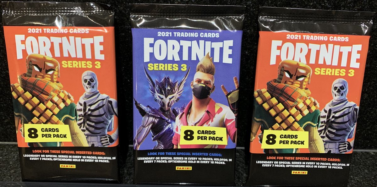 Fornite series 3 - Trading Cards - 3 pakjes (8 cards per pack)