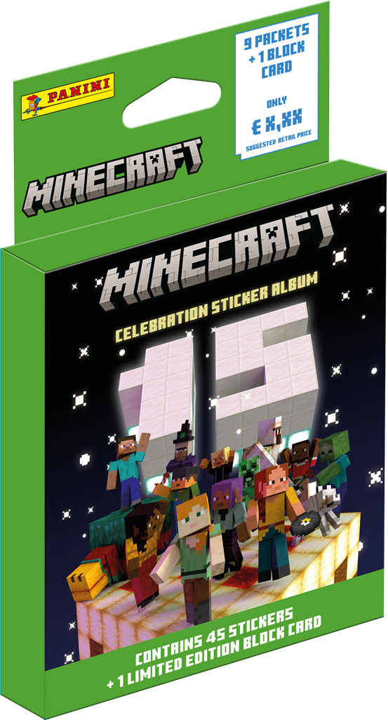 Minecraft 3 Sticker Eco Blister Pack