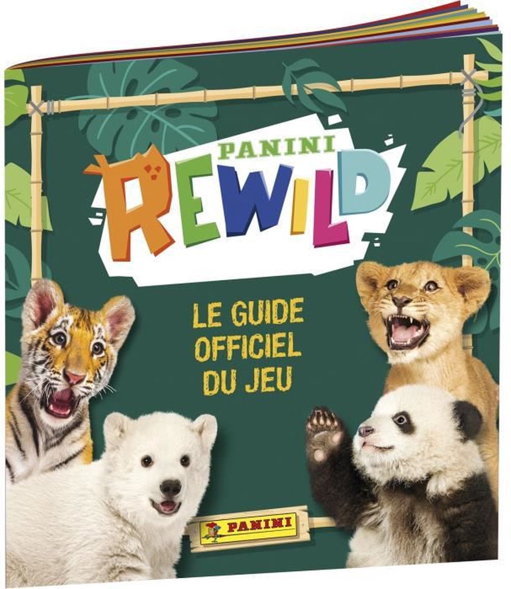 PANINI REWILD TRADING CARDS - Pak 1 map + 2 hoezen + 1 superbonus limited edition-kaart + spelbord