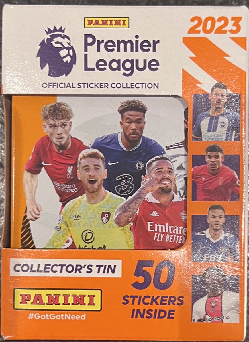 Premier League 2023 - Collectors Tin - Voetbalplaatjes - Panini