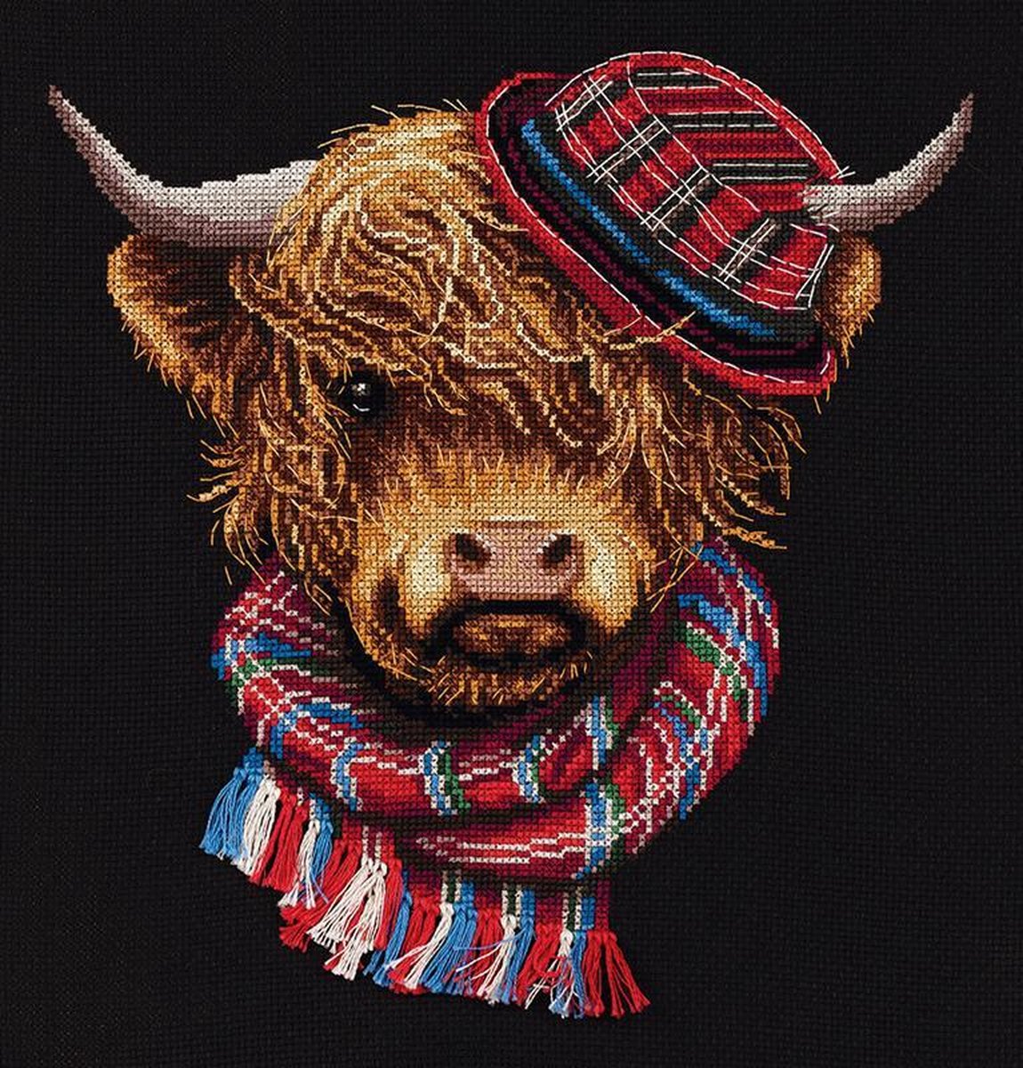 Joe the Hipster Aida Borduurpakket Panna