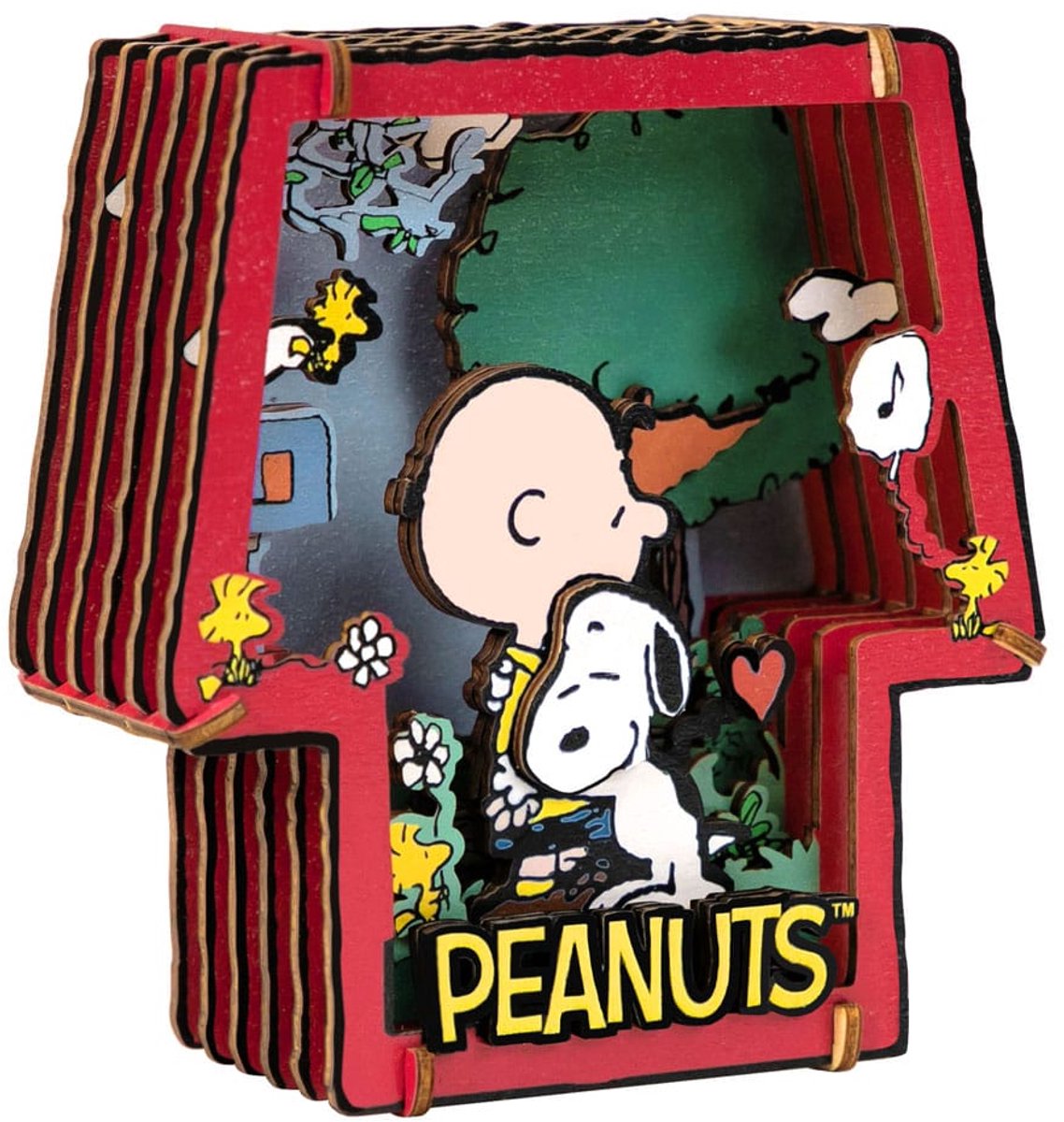 Pantasy Peanuts Puremind Model Kit Wooden Theater Healing Hug Model Kits