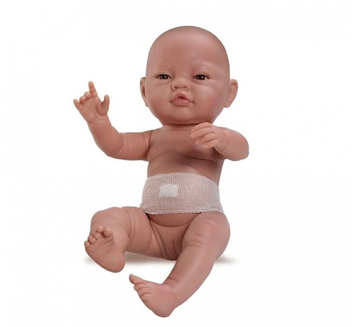 PAOLA REINA BABYPOP BLANK MEISJE MET NAVELBAND IN ZAK 45CM