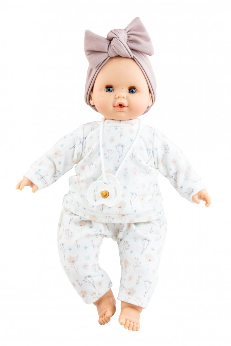 Paola Reina Sonja blank meisje met blauwe ogen met mechanisme 36cm