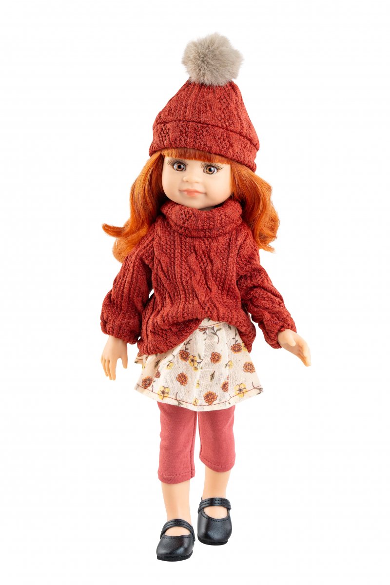 Paola Reina pop Amigas Cleo rood haar 32cm - speelpop.