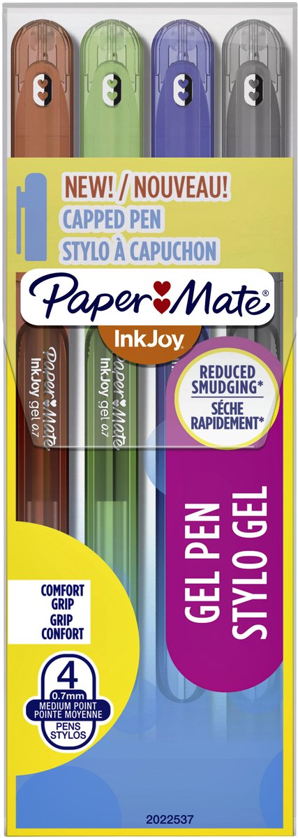 INKJOY GEL 600ST WT 4 M.ASST STD