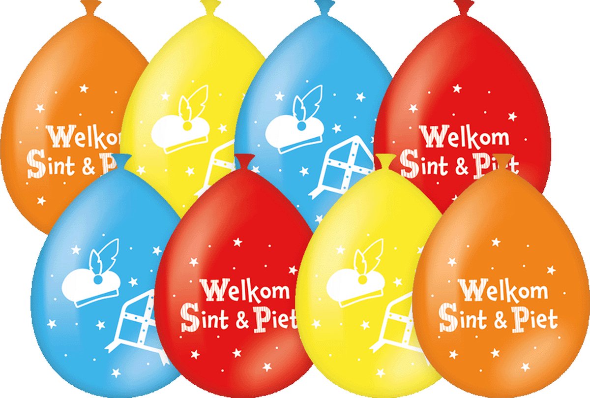 Ballonnen - Sinterklaas - 8st.