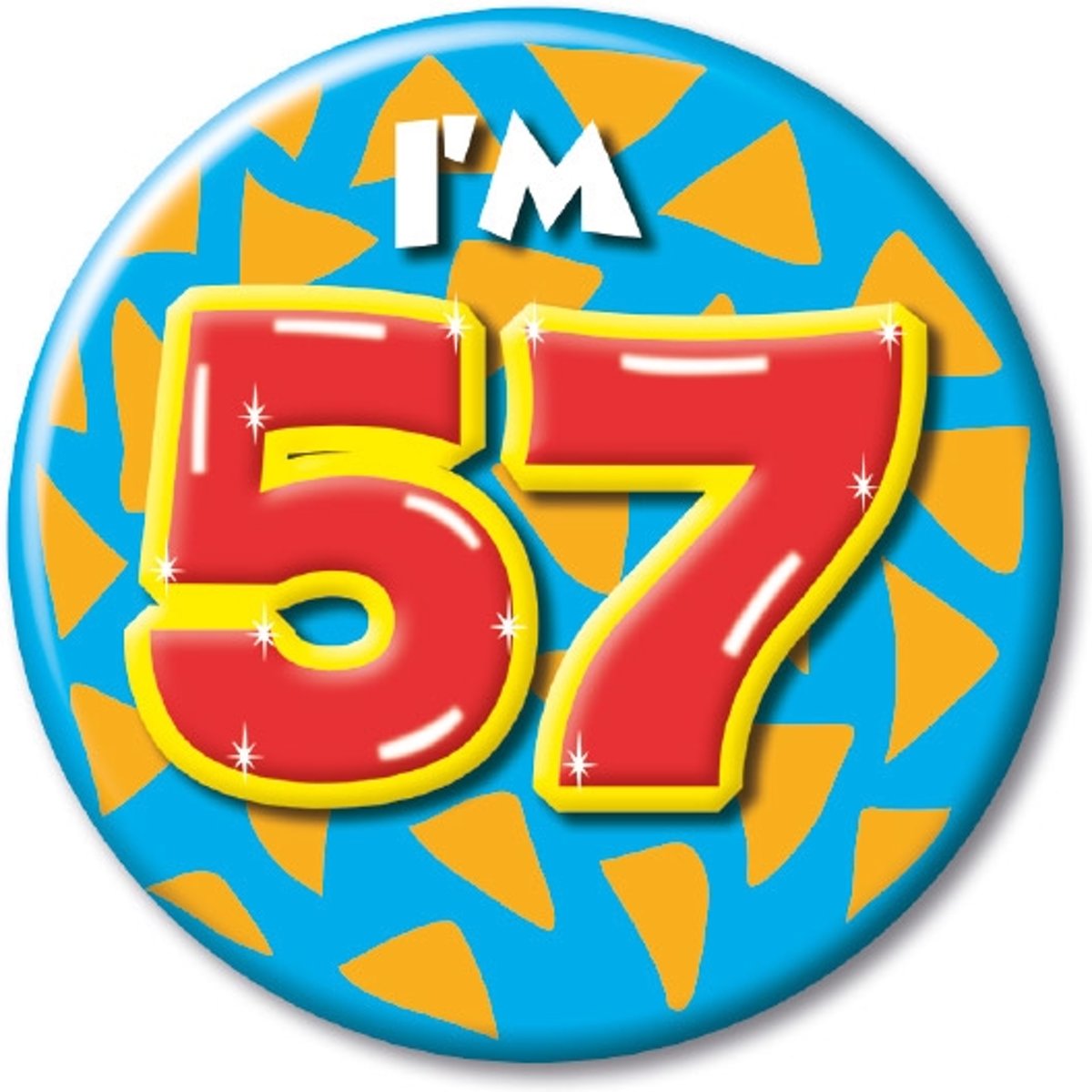 Button klein - im 57 Leeftijd Fun gifts