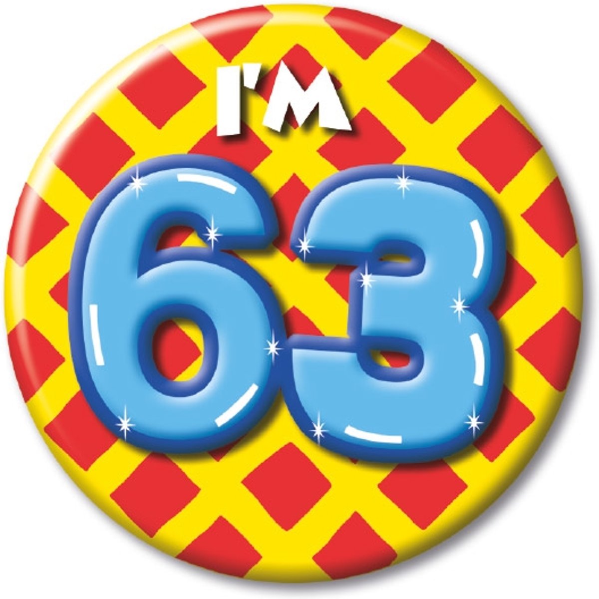 Button klein - im 63 Leeftijd Fun gifts