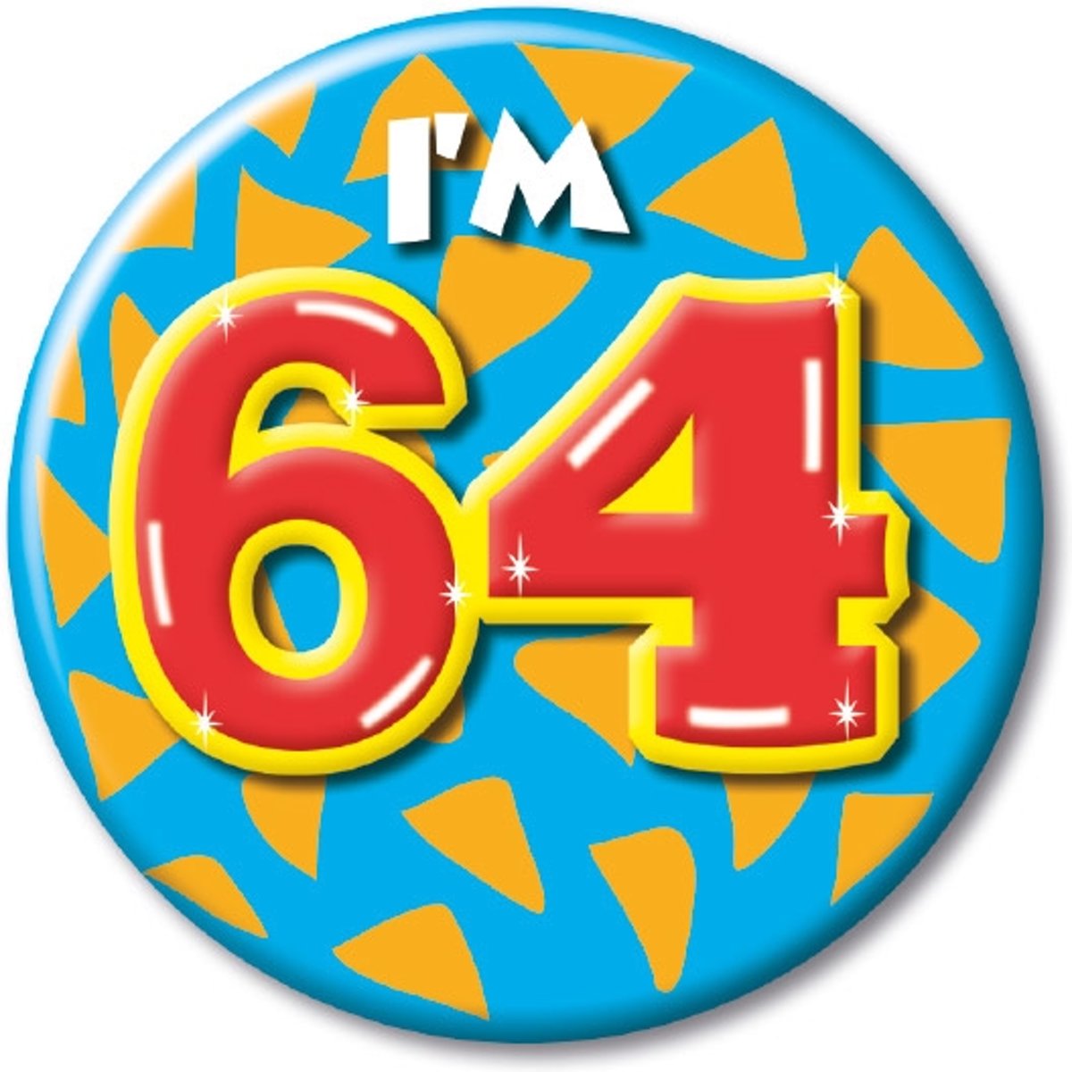 Button klein - im 64 Leeftijd Fun gifts