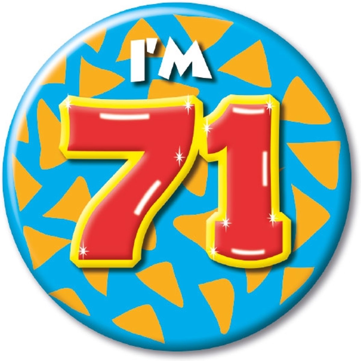 Button klein - im 71 Leeftijd Fun gifts