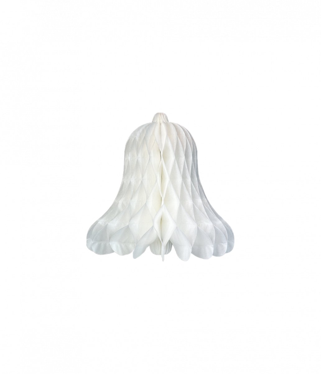 Christmas bells 30 cm - wit - kerst- honeybomb