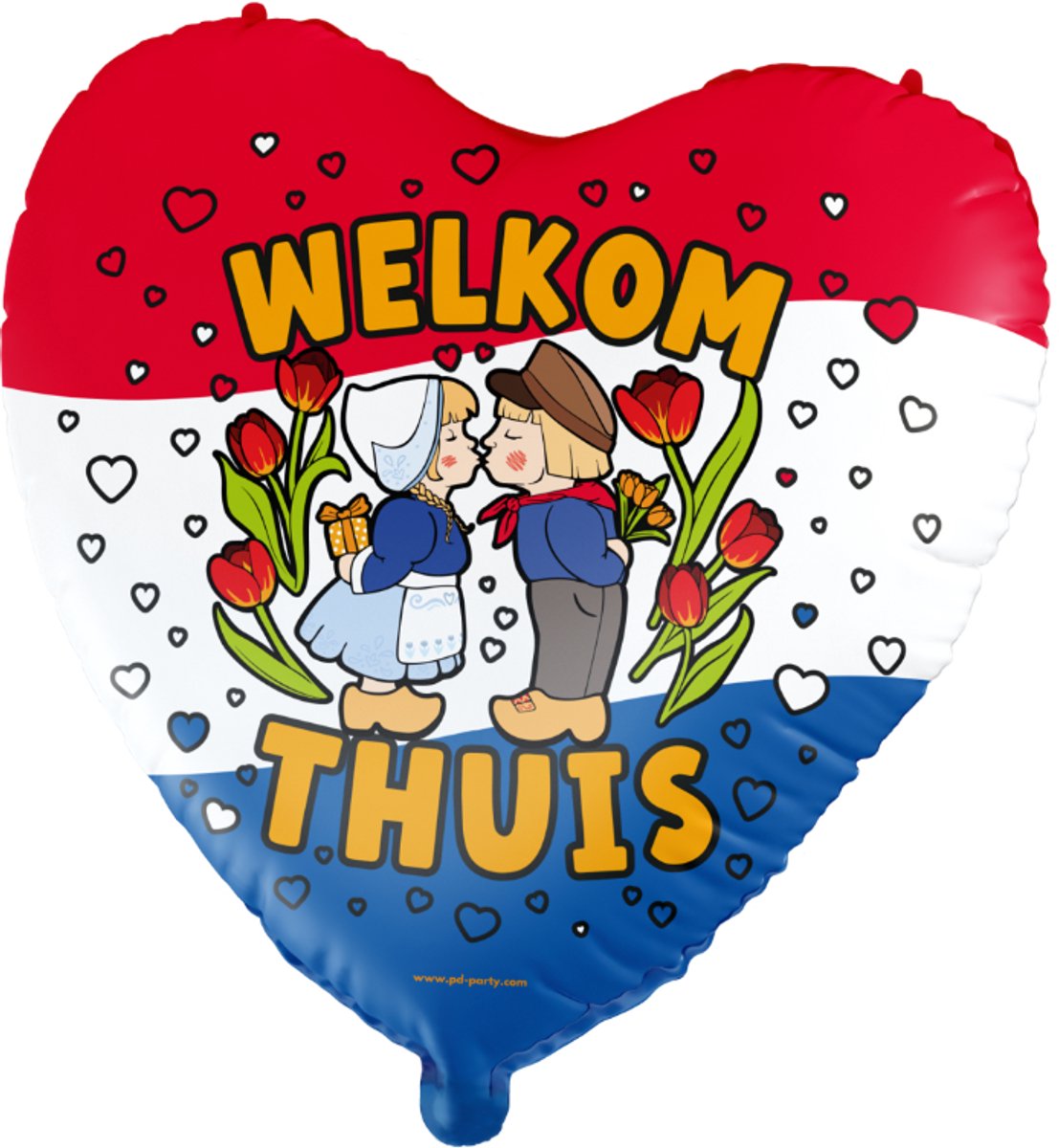 Folieballon - Welkom thuis - XL - 60cm - Zonder vulling
