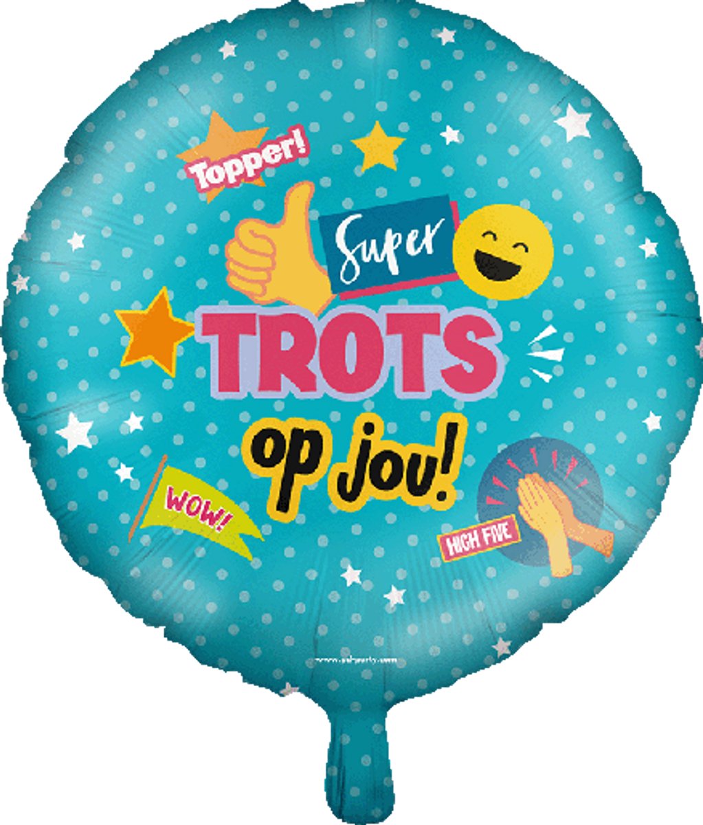 Folieballon - trots op jou - 45cm - Pd party