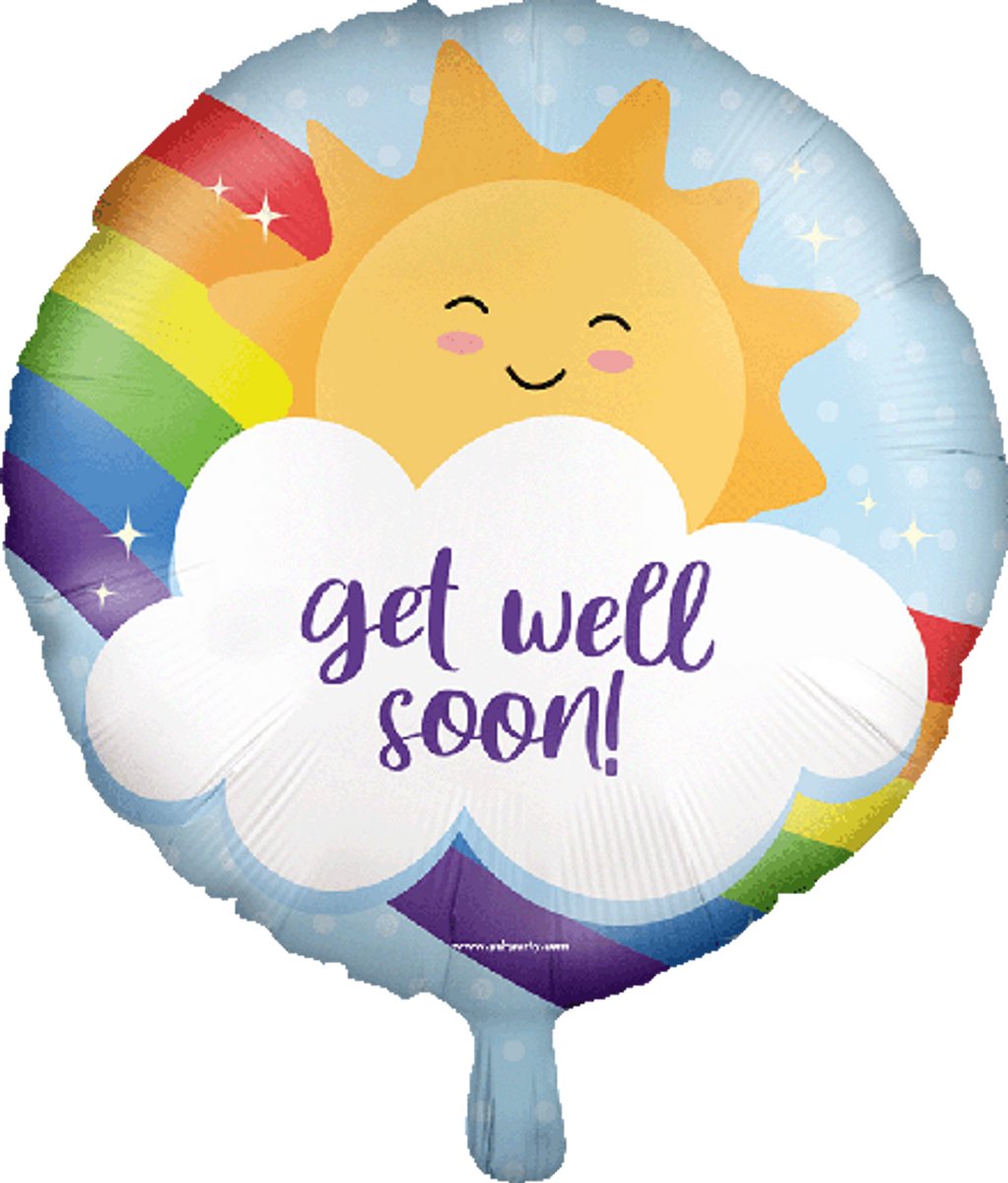 Folieballon Get well Soon - 45cm - pd party