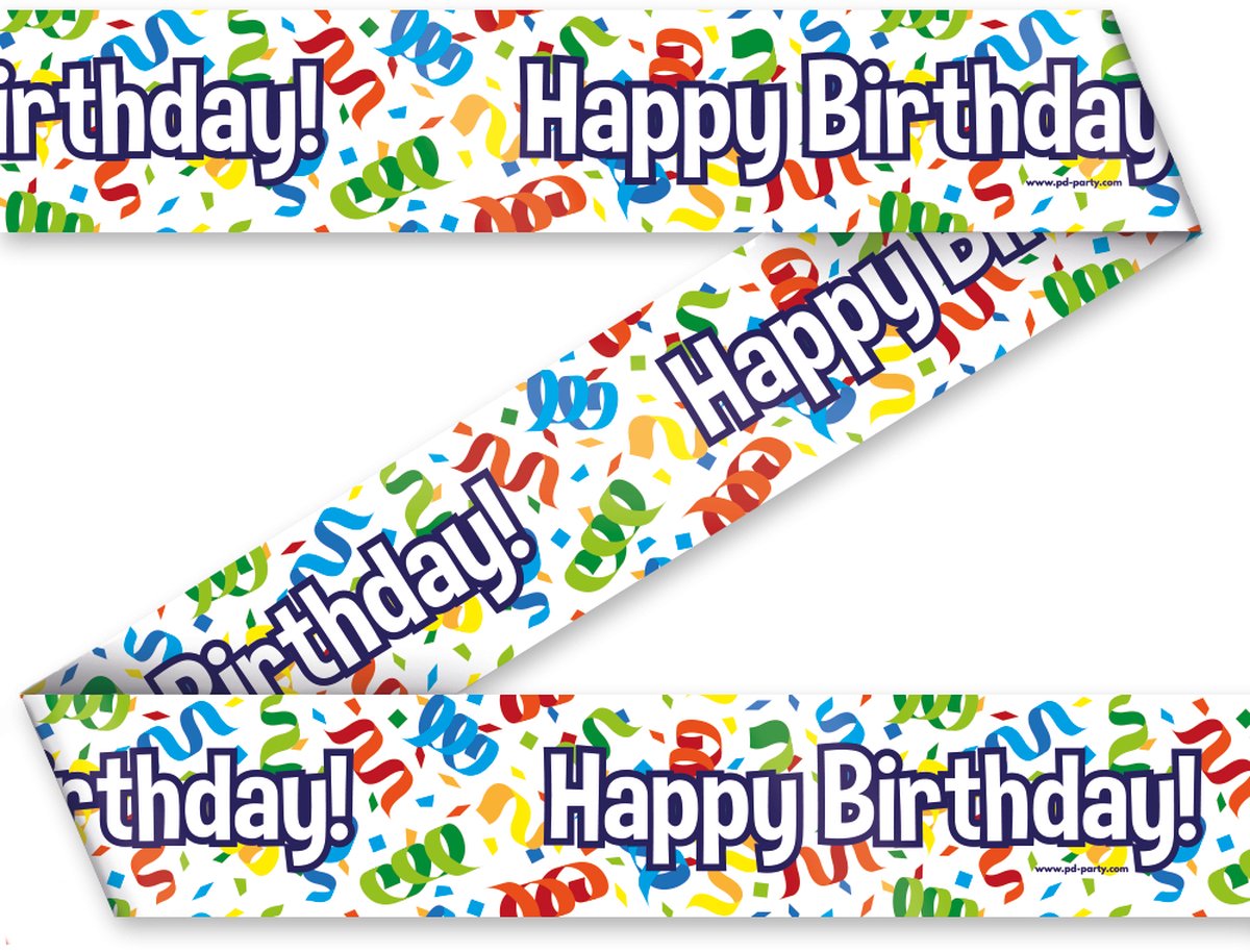 Markeerlint Party Tape - Happy birthday cartoon