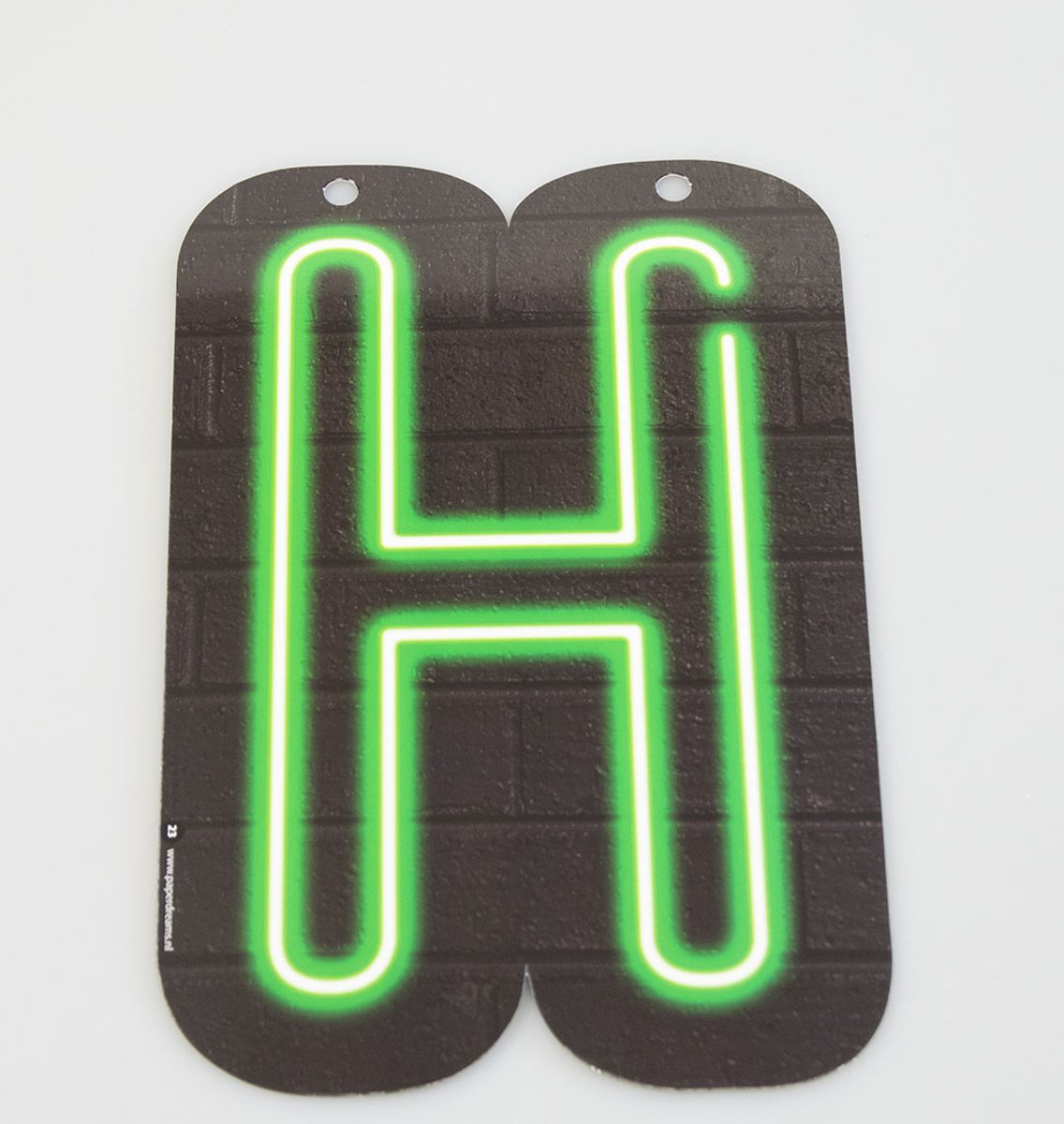 Neon letter - H