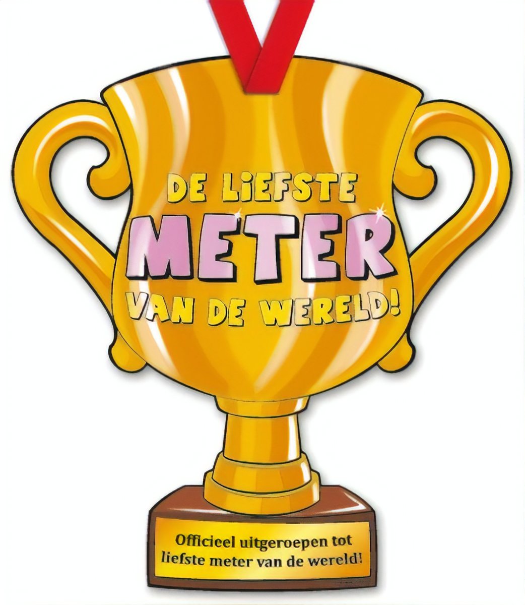Paper Dreams Trofee Liefste Meter 33 Cm Karton Goud