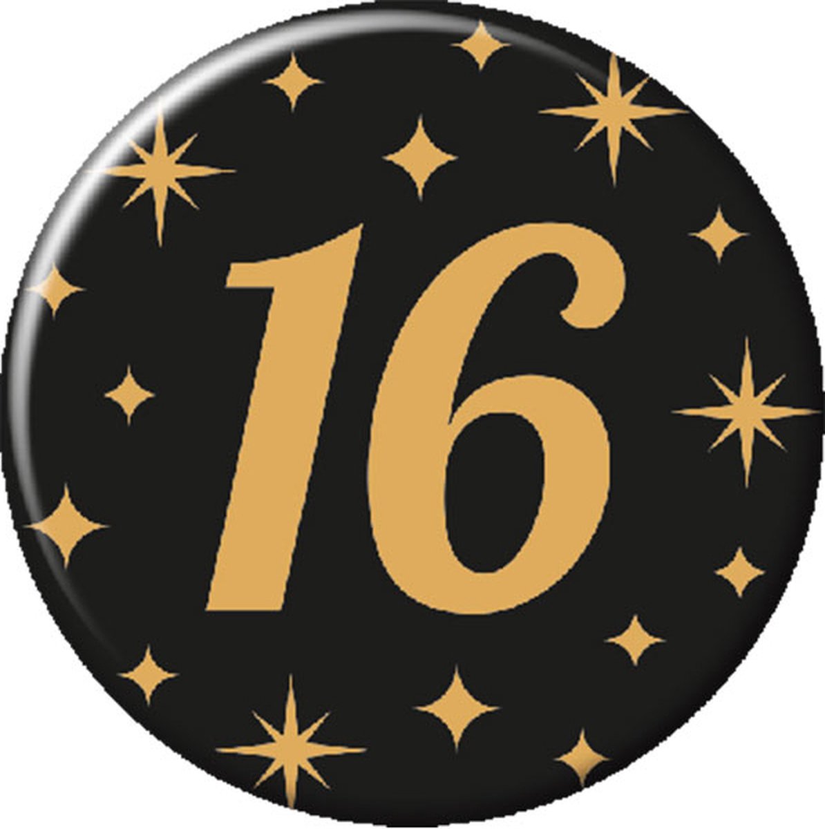 Paperdreams - Button Classy Party - 16 jaar