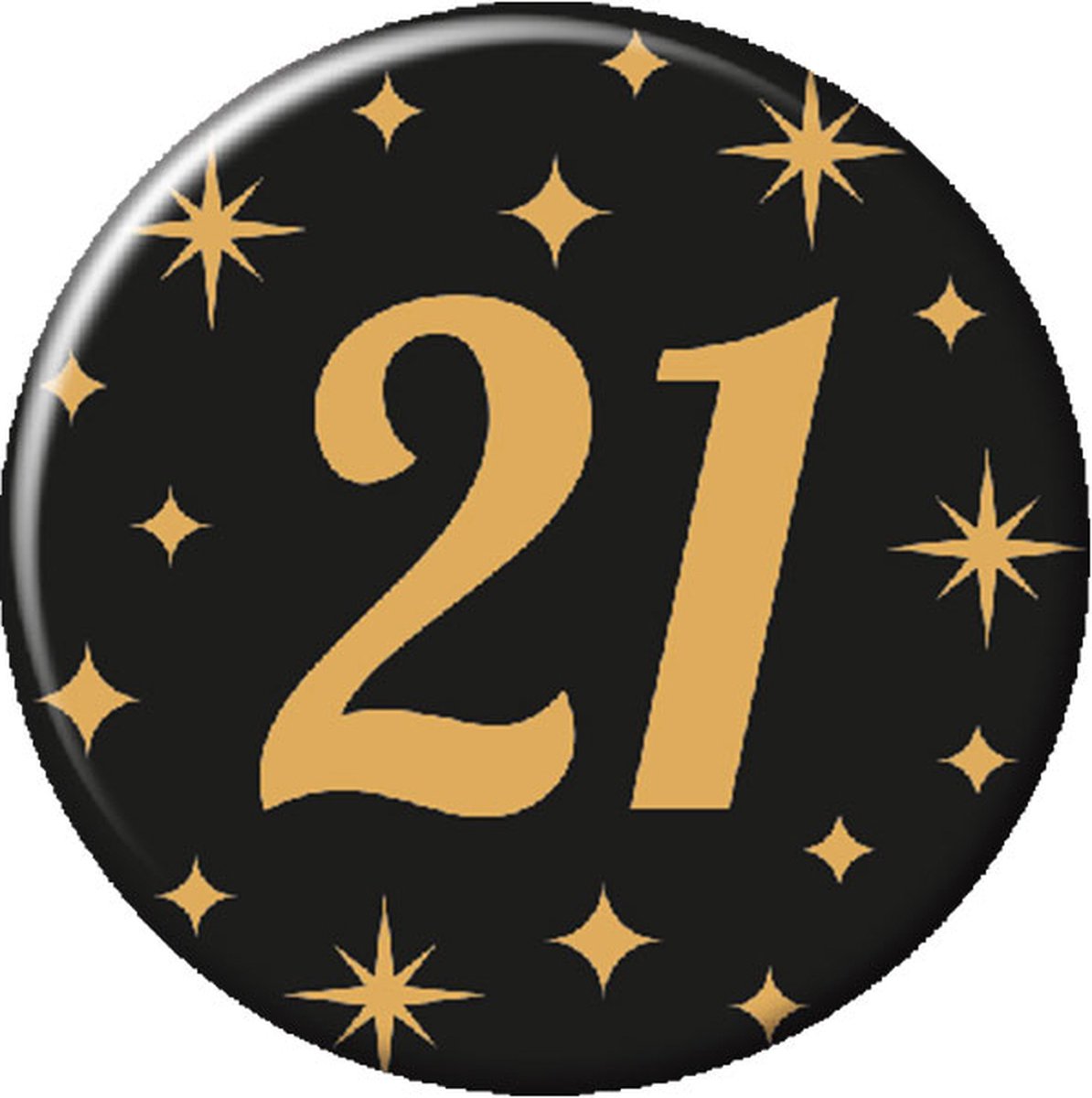 Paperdreams - Button Classy Party - 21 jaar