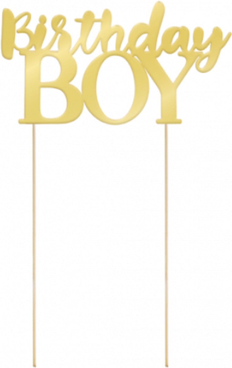 Paperdreams - Cake topper birthday boy