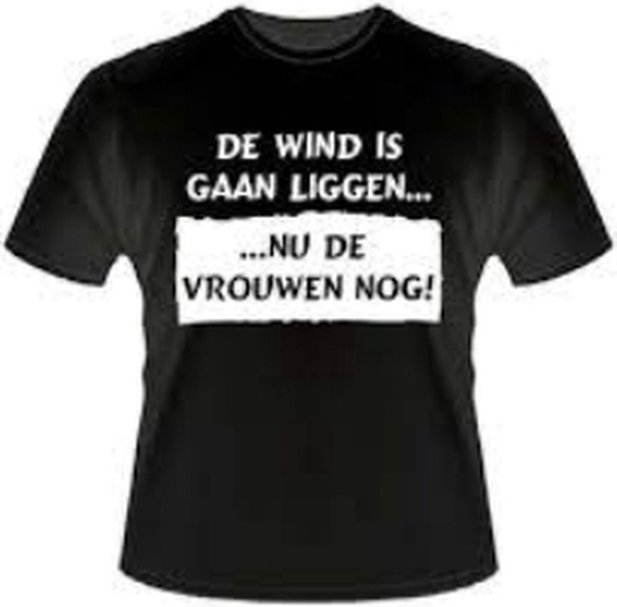 Paperdreams - T-shirt - De Wind is gaan liggen ... Nu de vrouwen nog! - XL