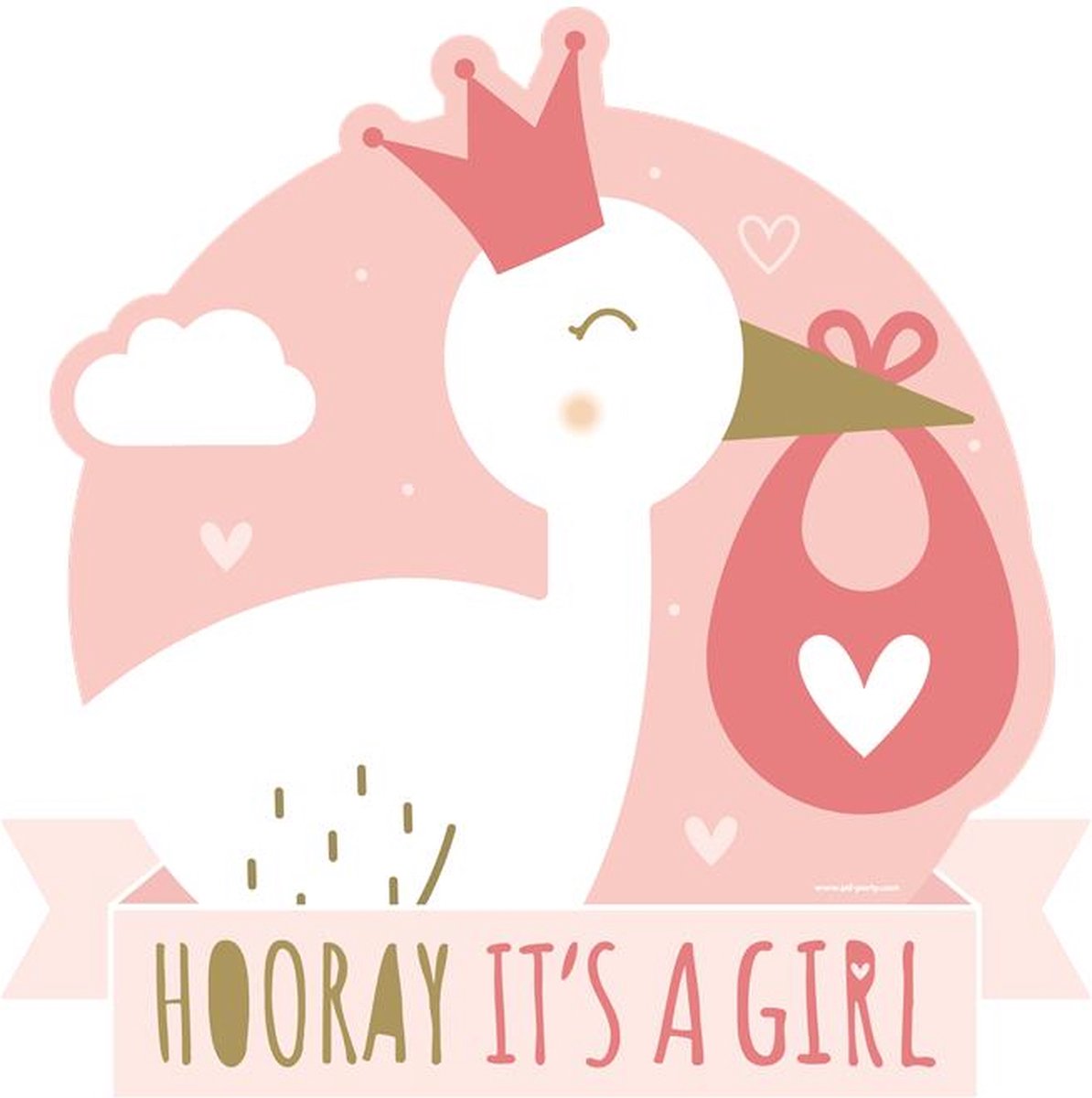 Paperdreams Huldeschild - Newborn baby girl