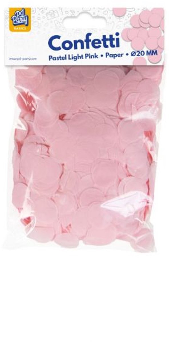 Papier confetti - Pastel licht roze - 50 gram - feestjecreatief