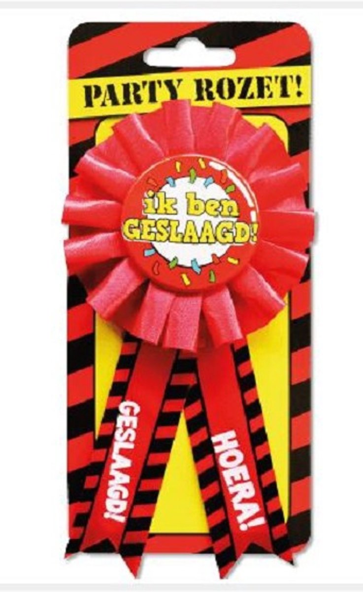 Party Rozetten - geslaagd school